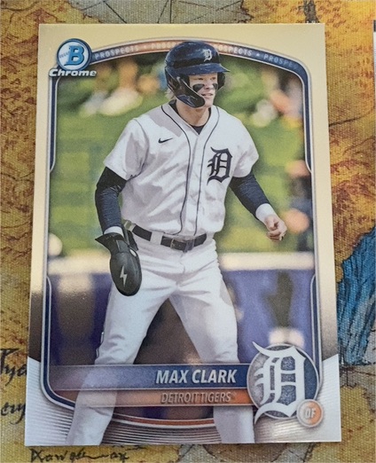 2025 Bowman Chrome Prospects #BCP-24 Max Clark — front