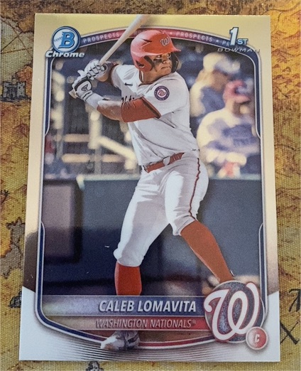 2025 Bowman Chrome #BCP-120 Caleb Lomavita — front