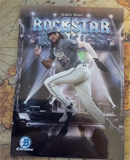 2025 Bowman Chrome #RR-11 James Wood Rockstar Rookies — front