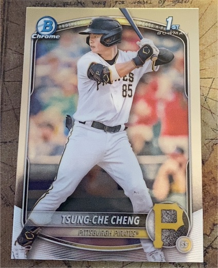 2025 Bowman Chrome #BCP-95 Tsung-Che Cheng — front