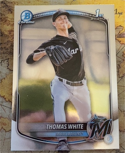 2025 Bowman Chrome #BCP-69 Thomas White — front