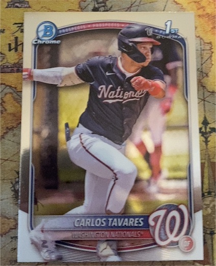 2025 Bowman Chrome Prospects #BCP-28 Carlos Tavares — front