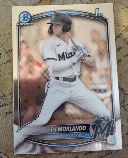2025 Bowman Chrome #BCP-91 PJ Morlando — front