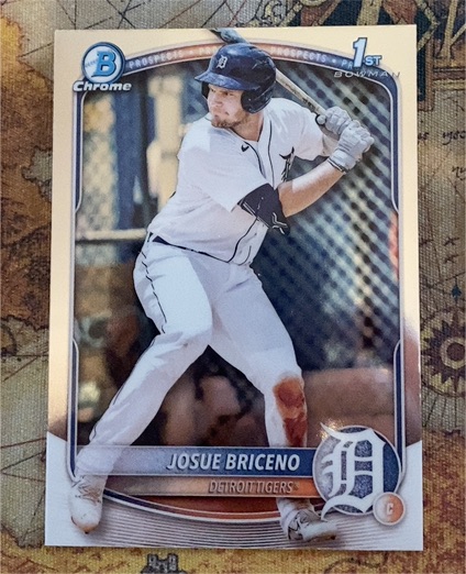 2025 Bowman Chrome #BCP-13 Josue Briceno — front