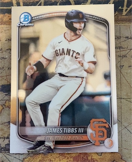 2025 Bowman Chrome #BCP-39 James Tibbs III — front