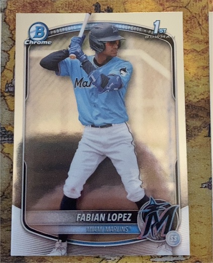 2025 Bowman Chrome #BCP-19 Fabian Lopez — front