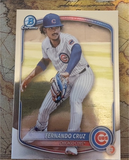 2025 Bowman Chrome #BCP-110 Fernando Cruz — front