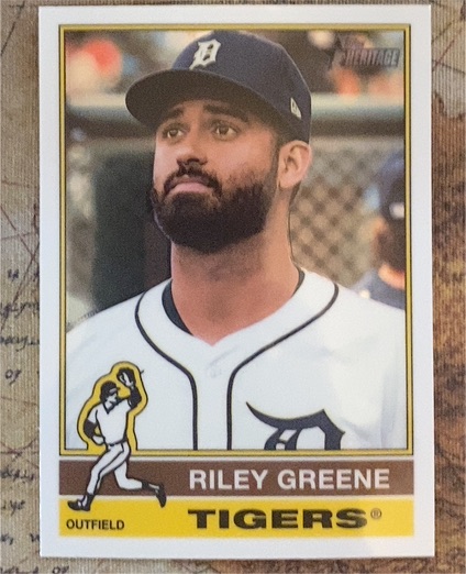 2025 Topps Heritage #54 Riley Greene — front