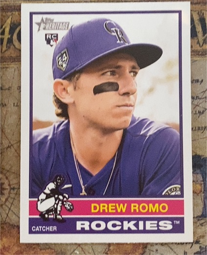 2025 Topps Heritage #386 Drew Romo — front