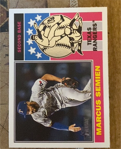 2025 Topps Heritage #76PI-5 Marcus Semien — front