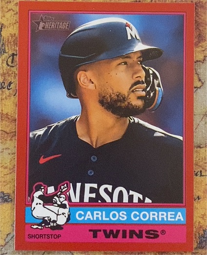 2025 Topps Heritage #251 Carlos Correa — front