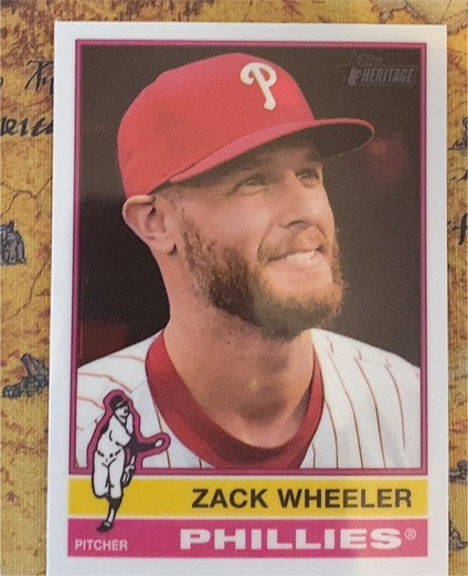 2025 Topps Heritage #65 Zack Wheeler — front