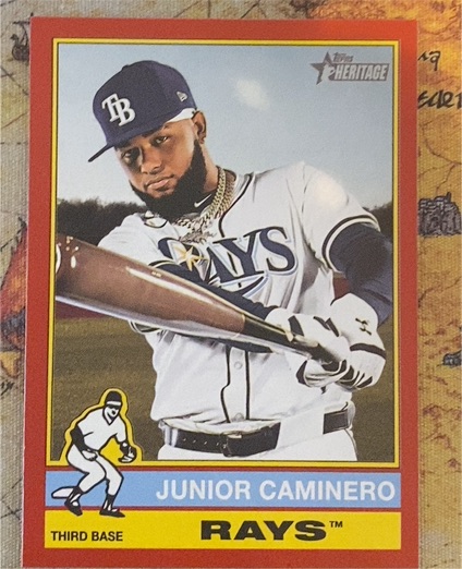 2025 Topps Heritage #280 Junior Caminero — front