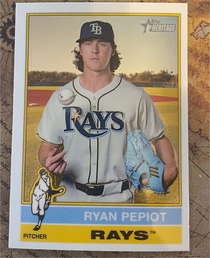 2025 Topps Heritage #456 Ryan Pepiot — front