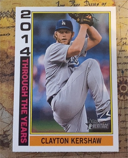 2025 Topps Heritage Through The Years #TTY-21 Clayton Kershaw — front