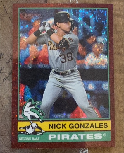 2025 Topps Heritage #425 Nick Gonzales — front