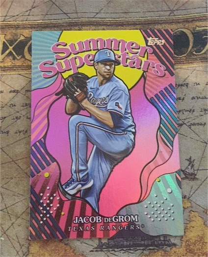 2025 Topps Series 2 #SS-45 Jacob deGrom Summer Superstars Texas Rangers — front
