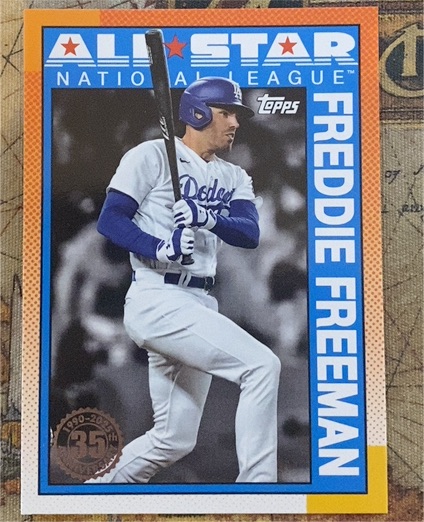 2025 Topps Series 2 #90AS-21 Freddie Freeman 1990 Dodgers All-Star Insert — front