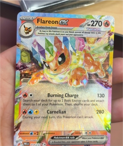 2025 Pokémon TCG Prismatic Evolutions #014 Flareon ex — front