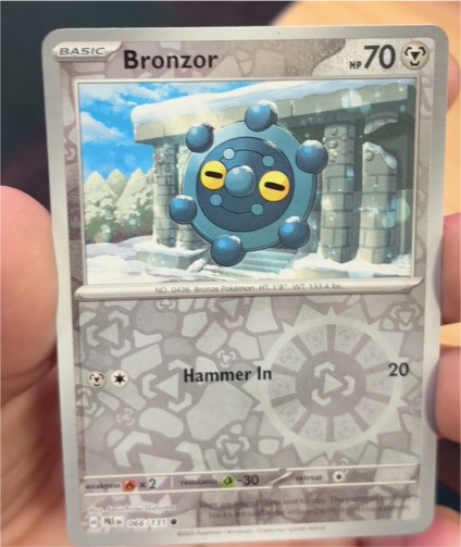 2025 Pokémon Scarlet & Violet Prismatic Evolutions #066 Bronzor — front
