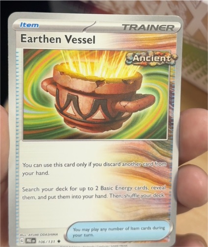 2023 Pokémon TCG Prismatic Evolutions #106 Earthen Vessel — front