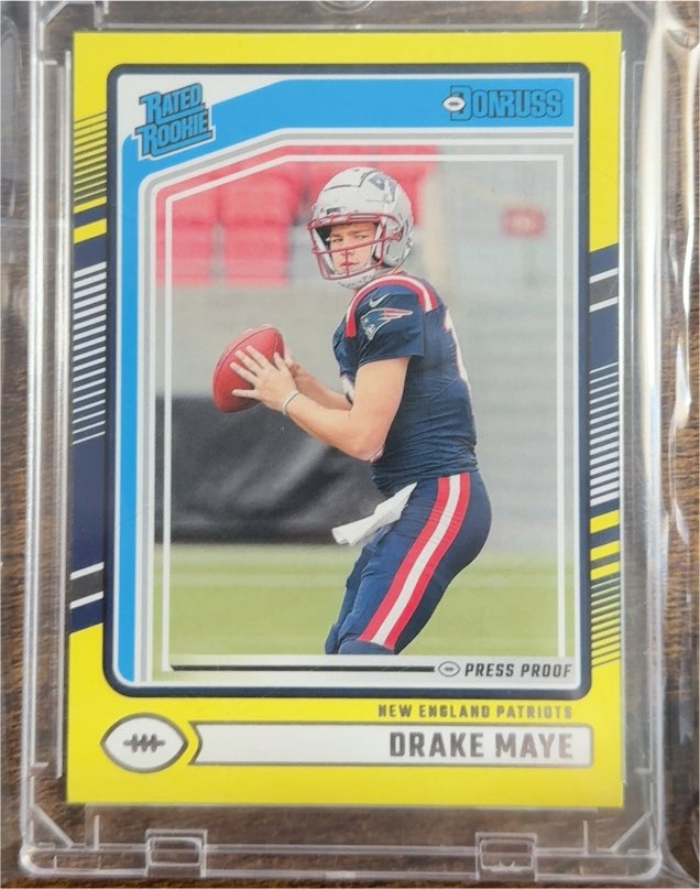 2024 Panini Donruss Rated Rookie #379 Drake Maye — front