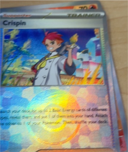 2025 Pokémon Prismatic Evolutions #105 Crispin — front