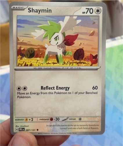 2025 Pokémon TCG Scarlet & Violet Prismatic Evolutions #087 Shaymin — front