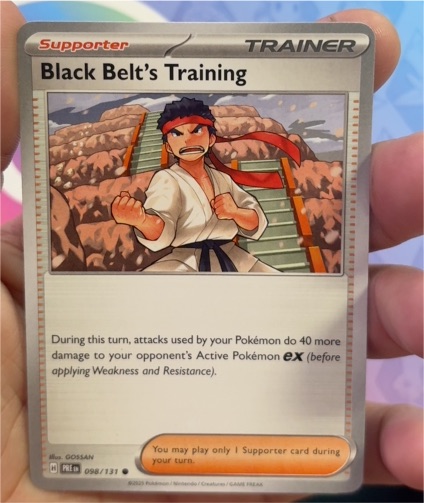 2023 Pokémon Scarlet & Violet Prismatic Evolutions #098 Black Belt's Training — front