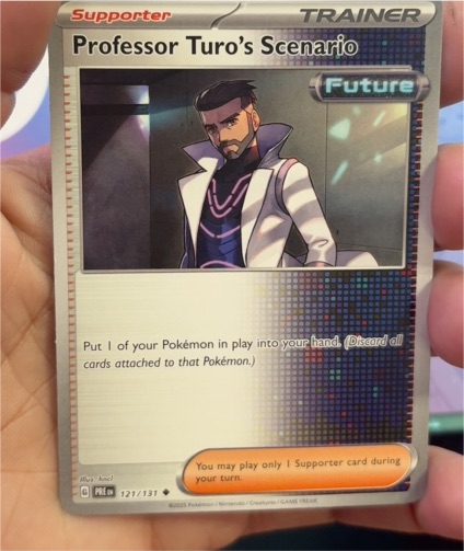 2023 Pokémon Prismatic Evolutions #121 Professor Turo's Scenario — front