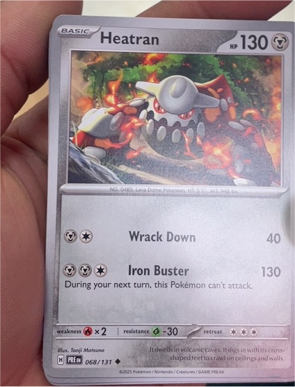 2025 Pokémon TCG Prismatic Evolutions #068 Heatran — front