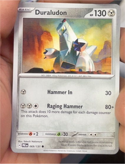 2025 Pokémon TCG Prismatic Evolutions #069 Duraludon — front