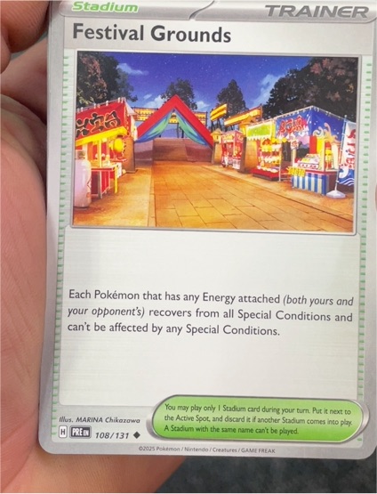 2025 Pokémon Sv: Prismatic Evolutions #108 Festival Grounds — front