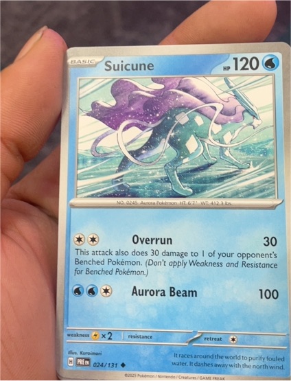 2025 Pokémon Prismatic Evolutions #024 Suicune — front