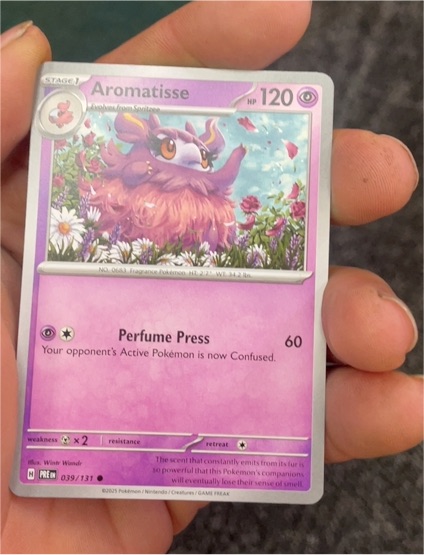2025 Pokémon Scarlet & Violet Prismatic Evolutions #39 Aromatisse — front