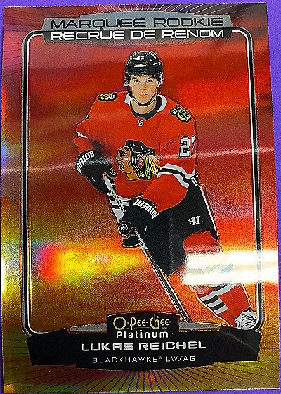 2022 O-Pee-Chee Platinum Marquee Rookie Lukas Reichel — front