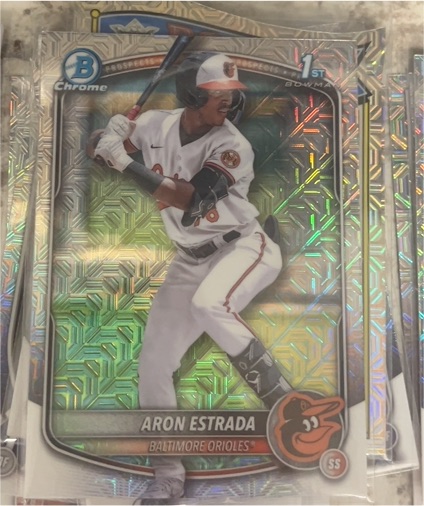 2025 Bowman Chrome #BCP-33 Aron Estrada — front