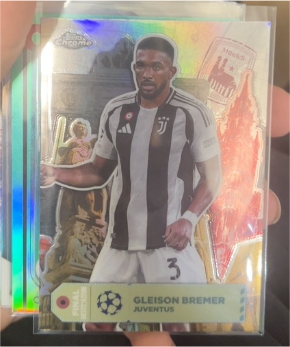 2024-25 Topps Chrome UEFA Club Competitions Final Destination Gleison Bremer — front