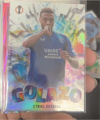 2024-25 Topps Chrome UEFA Golazo #GZ-8 Cyriel Dessers — front