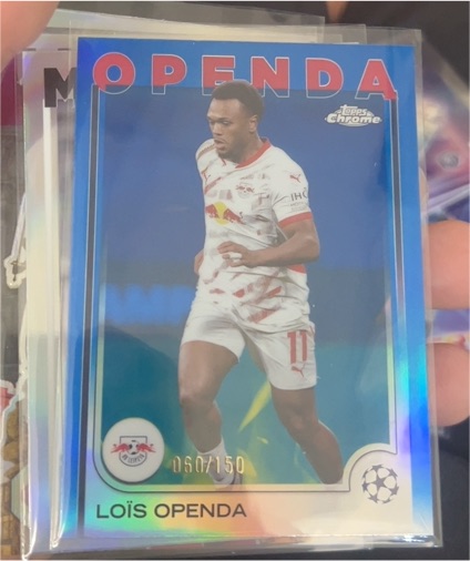 2024-25 Topps Chrome UEFA Club Competitions #20 Loïs Openda — front