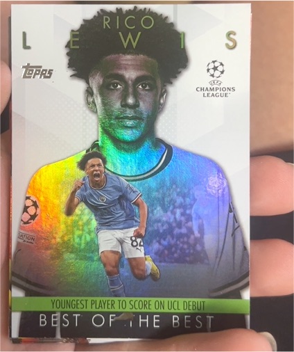 2023-24 Topps UEFA Club Competitions #BM-9 Rico Lewis Best of the Best — front