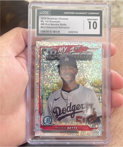 2024 Bowman Chrome My 1st Bowman #M1B-6 Mookie Betts — front