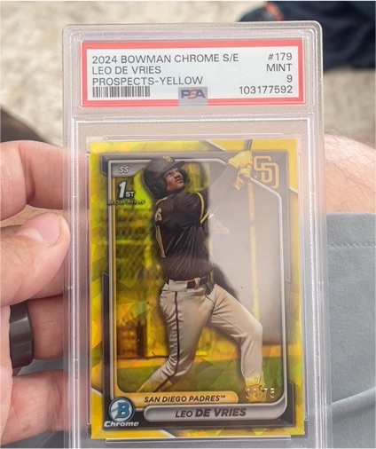 2024 Bowman Chrome #179 Leo De Vries — front