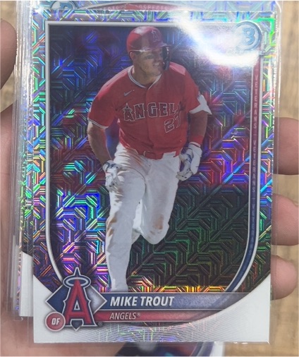 2025 Bowman Chrome #1 Mike Trout — front
