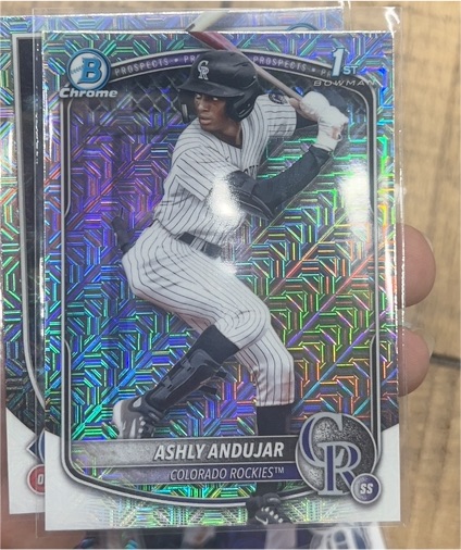 2025 Bowman Chrome #BCP-20 Ashly Andujar — front