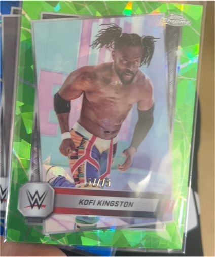 2025 Topps Chrome WWE #166 Kofi Kingston — front