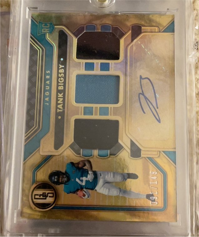 2023 Panini Gold Standard #267 Tank Bigsby Auto Jersey /149 — front