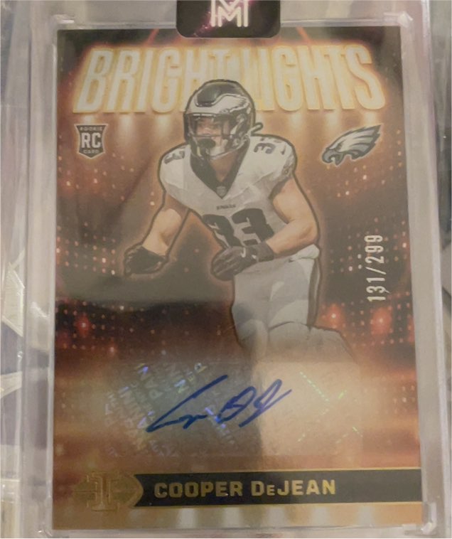 2024 Panini Illusions Bright Lights Signatures #BLS-CDN Cooper DeJean — front