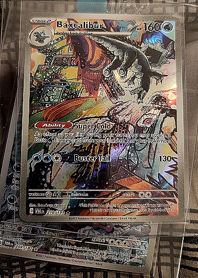 2023 Pokémon SV02 Paldea Evolved #210/193 Baxcalibur Illustration Rare — front