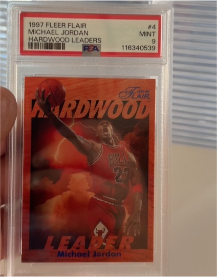1997 Fleer Flair #4 Michael Jordan Hardwood Leaders — front